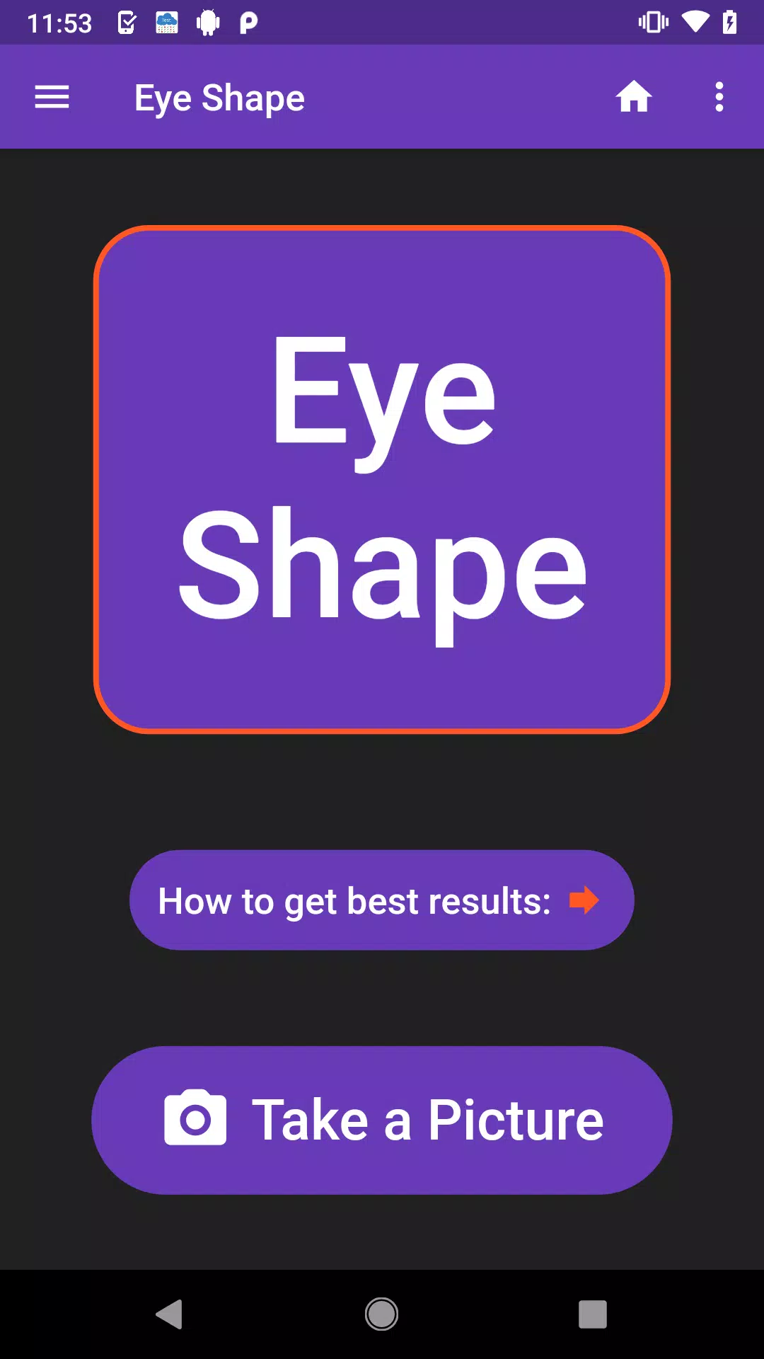 Schermata Eye Shape 0