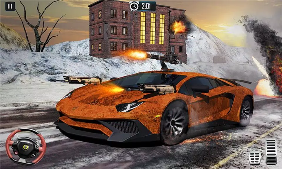 Mad Car War Death Racing Games 스크린샷 2