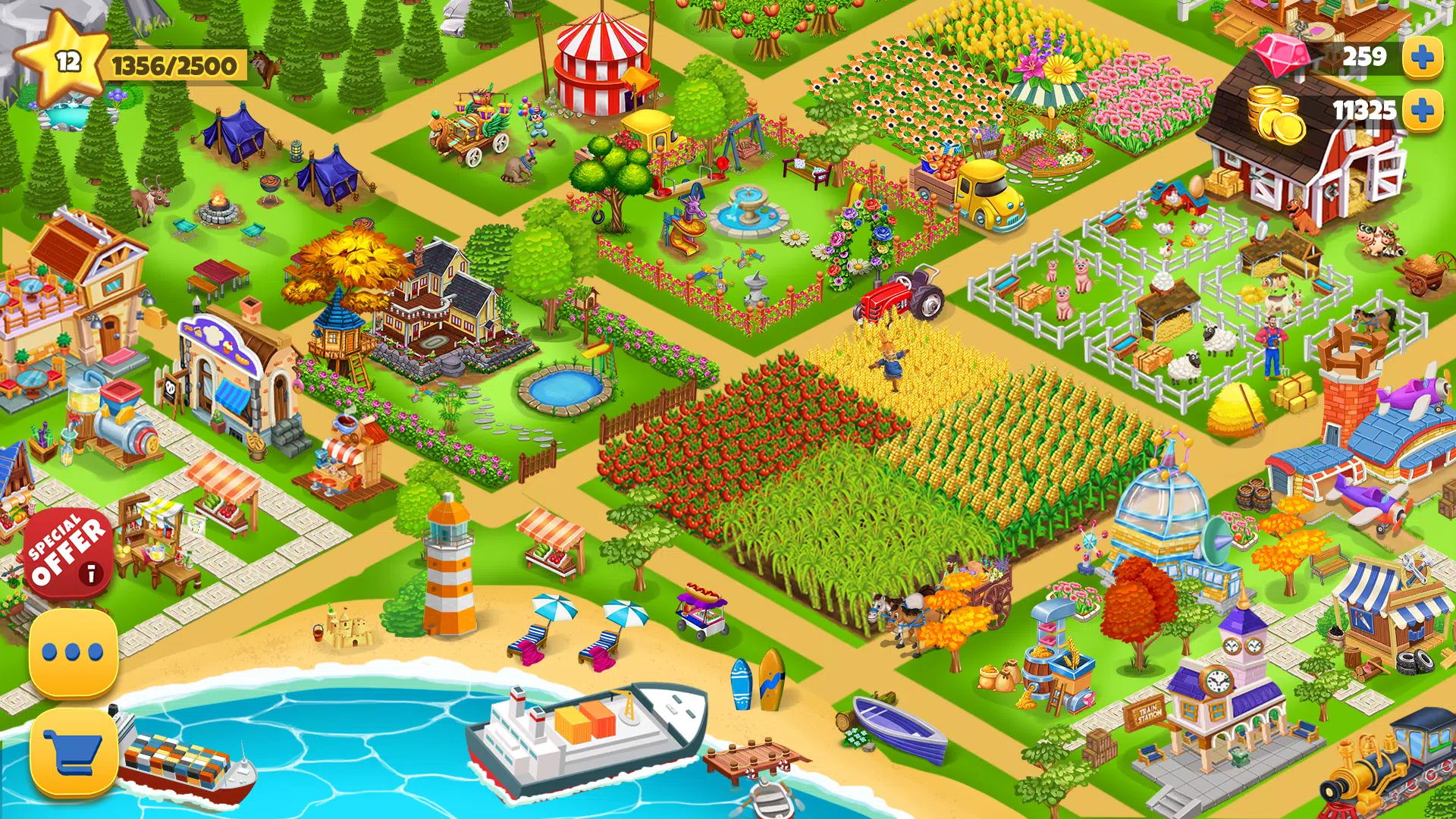 Farm Day Farming Offline Games Ekran Görüntüsü 0