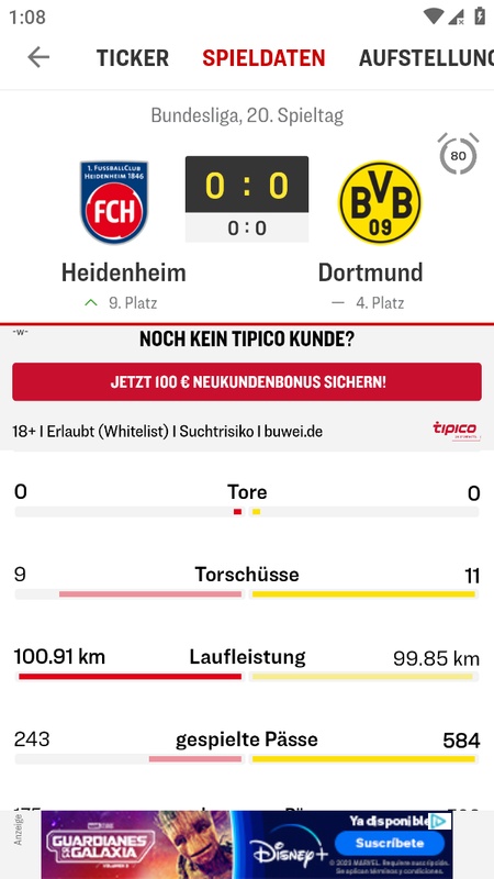 kicker Fußball News Schermafbeelding 2