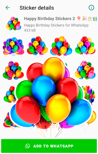 Birthday Stickers for WhatsApp Captura de pantalla 0