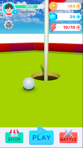 Schermata Mini Golf Battle Challenge 3D 0