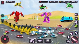 Animal Crocodile Robot Games Скриншот 3