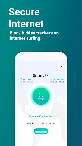 Ocean VPN - Secure VPN Proxy Ảnh chụp màn hình 0