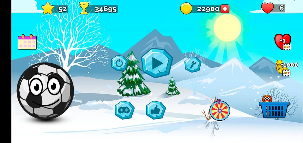 Runner ball 3: winter game スクリーンショット 3