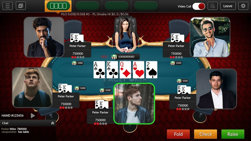 Wonga Face Poker Скриншот 2
