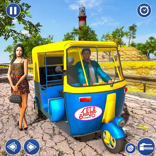 City Taxi Auto Rickshaw Game स्क्रीनशॉट 0