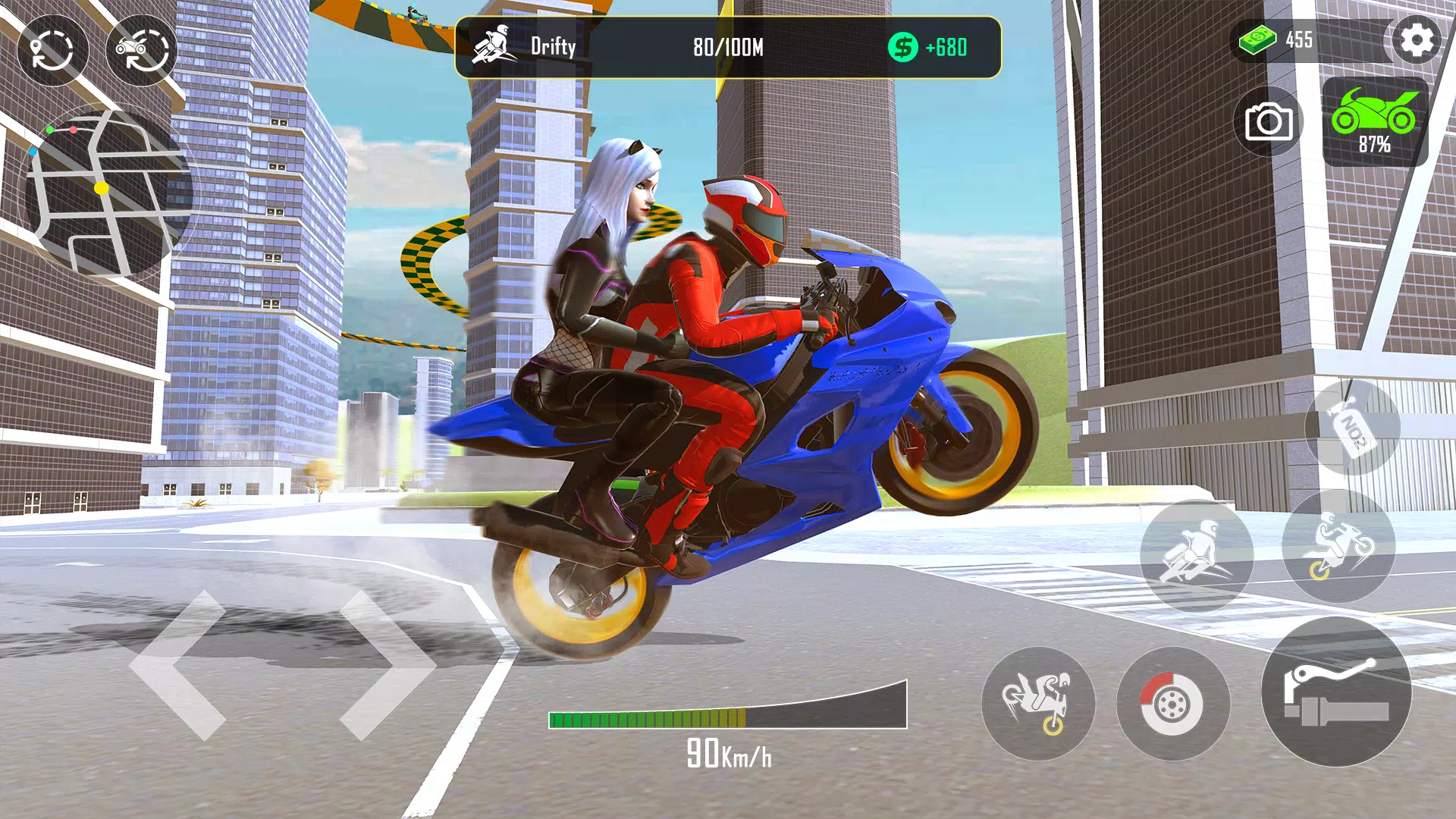 GT Moto Stunt 3D स्क्रीनशॉट 1