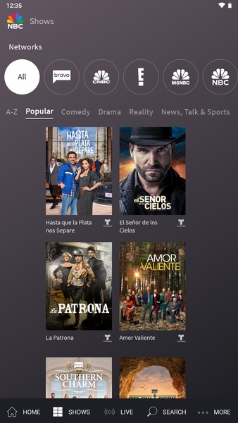 The NBC App - TV y Episodios Captura de pantalla 0