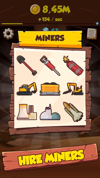 Idle Miner Clicker: Tap Tycoon Mod Schermafbeelding 2