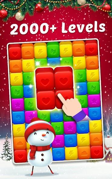 Toy Cubes Pop - Match 3 Game Mod स्क्रीनशॉट 0