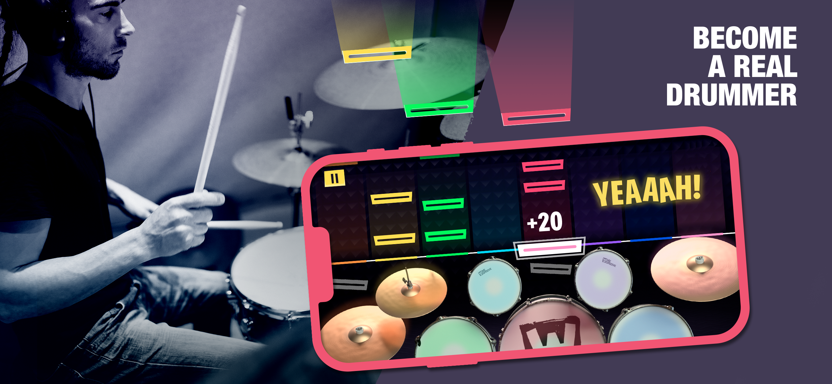 WeGroove: play & learn to drum Tangkapan skrin 0