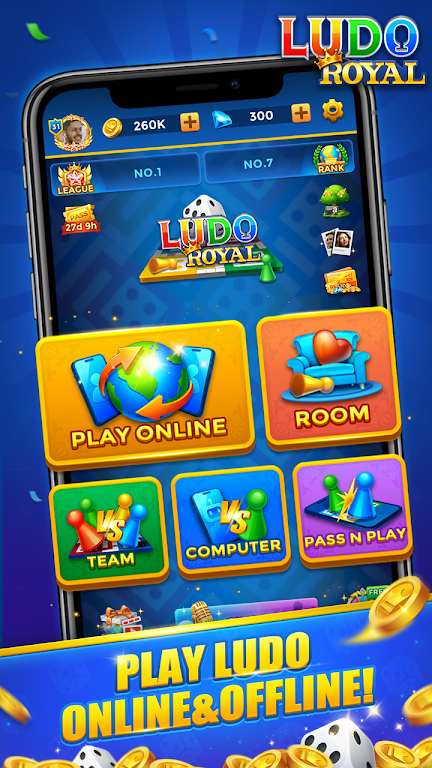 Ludo Royal - Happy Voice Chat স্ক্রিনশট 1