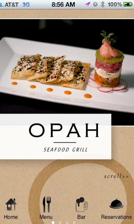 Opah Seafood Grill Captura de tela 0