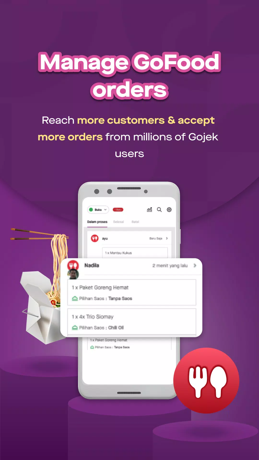 GoBiz - GoFood Merchant App स्क्रीनशॉट 2