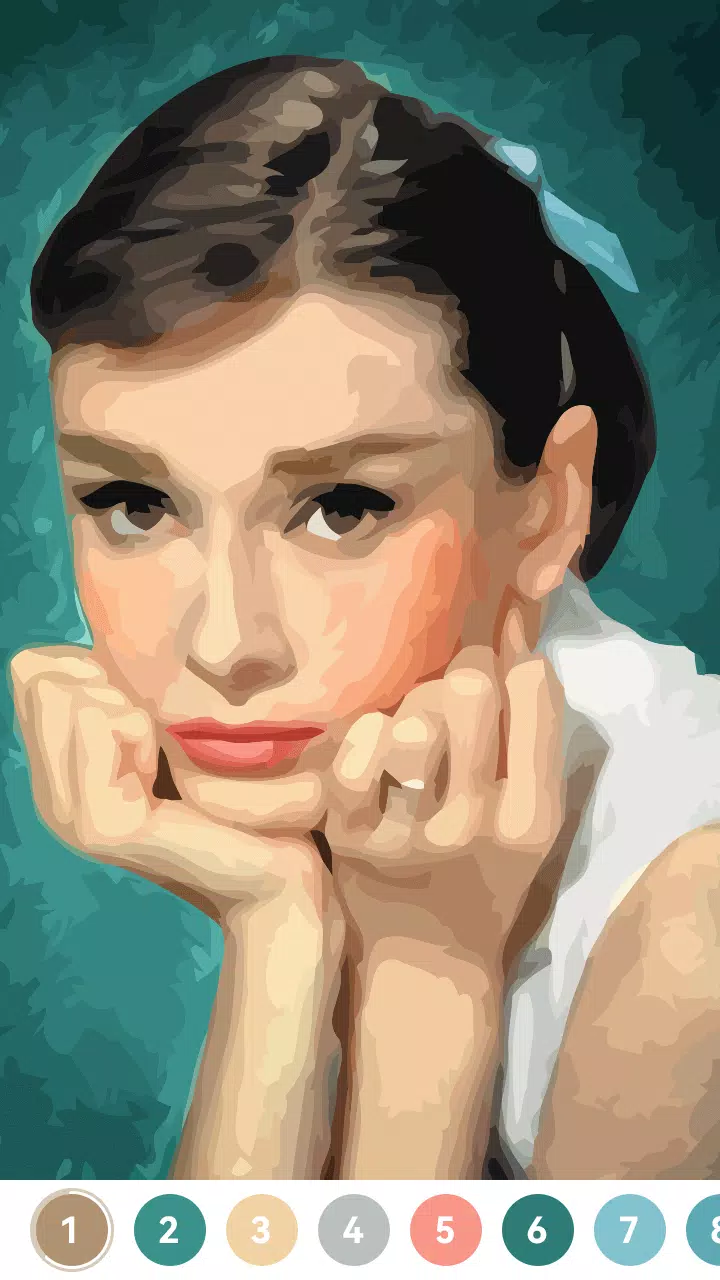 Celebrity Paint by Number Game スクリーンショット 1