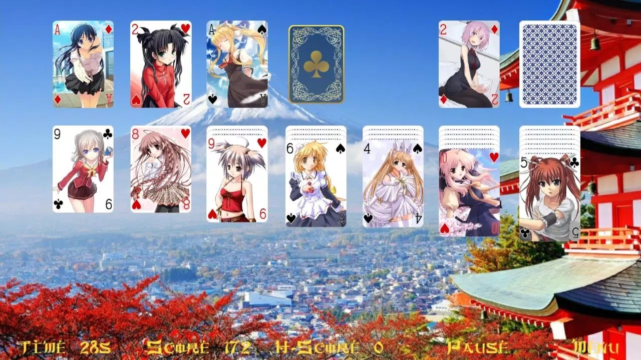 Schermata Miss Hentai Solitaire 0