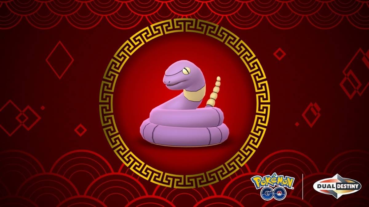 Pokemon Go Key Art of Ekans para o evento Lunar Novo Ano Novo