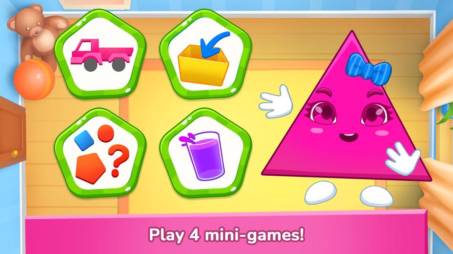 Learning shapes & colors games Tangkapan skrin 1