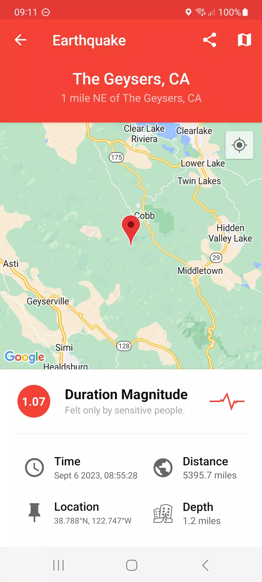 My Earthquake Alerts ภาพหน้าจอ 0