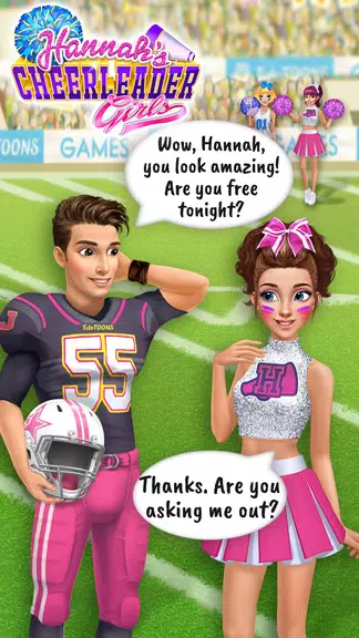 Hannah's Cheerleader Girls Schermafbeelding 0