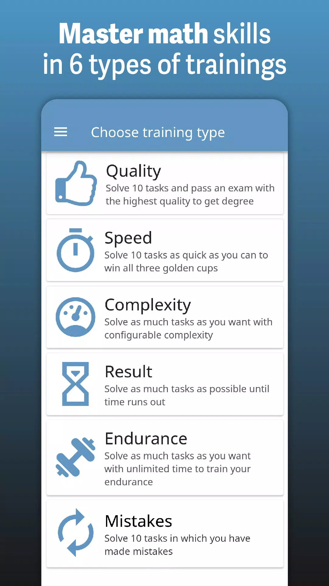 Schermata Speed Math Mental Quick Games 0