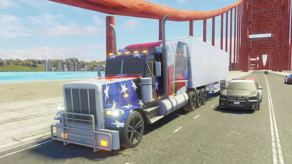 Usa Truck Simulator Car Games স্ক্রিনশট 0