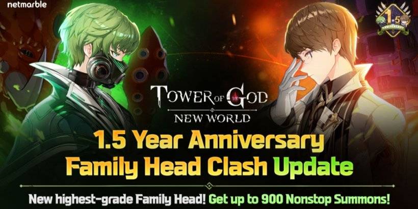 Tower of God: New World, 1,5 yıllık yıldönümünü iki yeni takım arkadaşı ve birkaç etkinlikle kutluyor