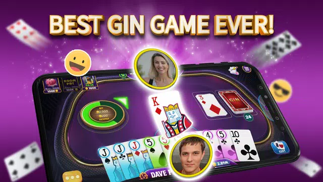 Gin Rummy Elite: Online Game Capture d'écran 0