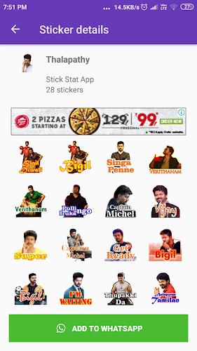 Tamil Stickers: WAStickerApps應用截圖第0張