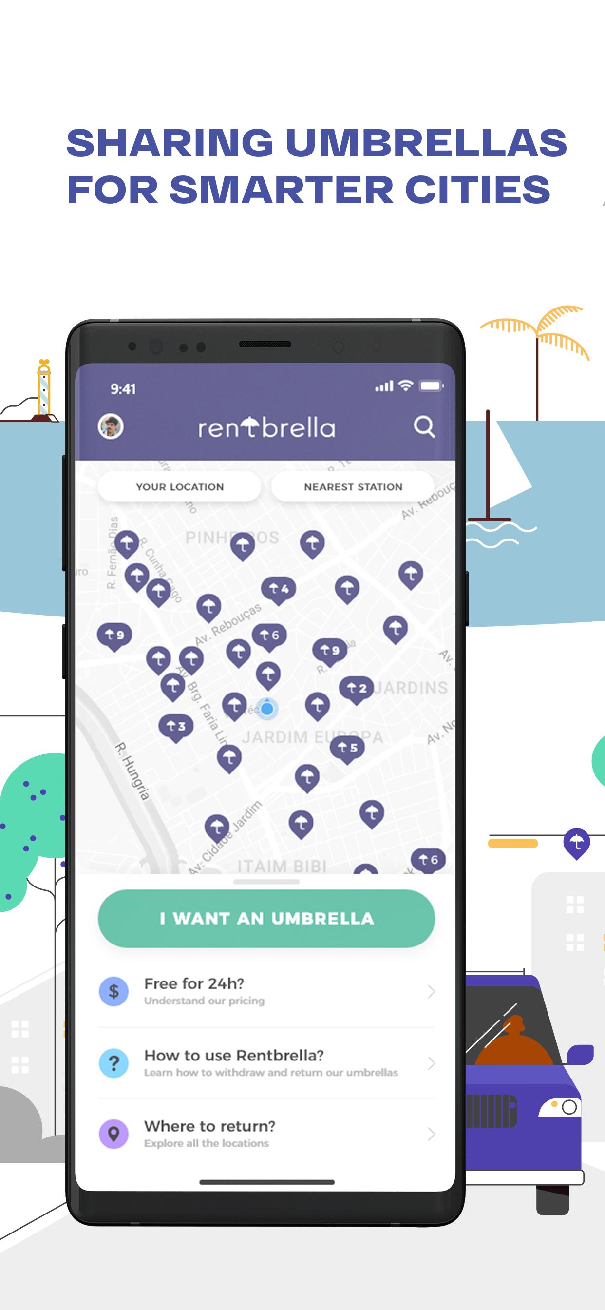 Rentbrella Ảnh chụp màn hình 0