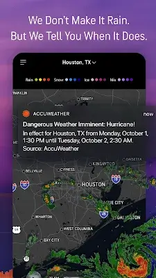 AccuWeather: Weather Radar Captura de tela 2