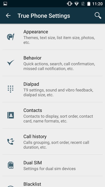 Schermata True Phone Dialer and Contacts 1