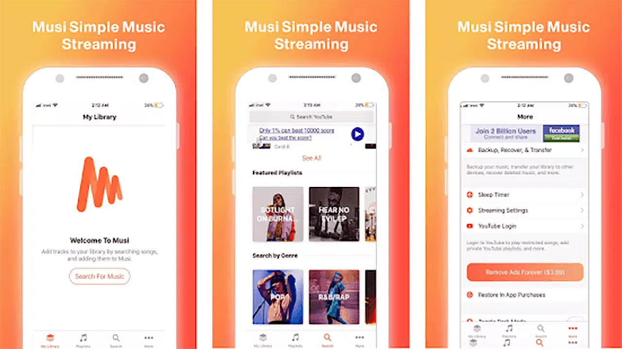 Musi : Simple Music Streaming Advice Schermafbeelding 2