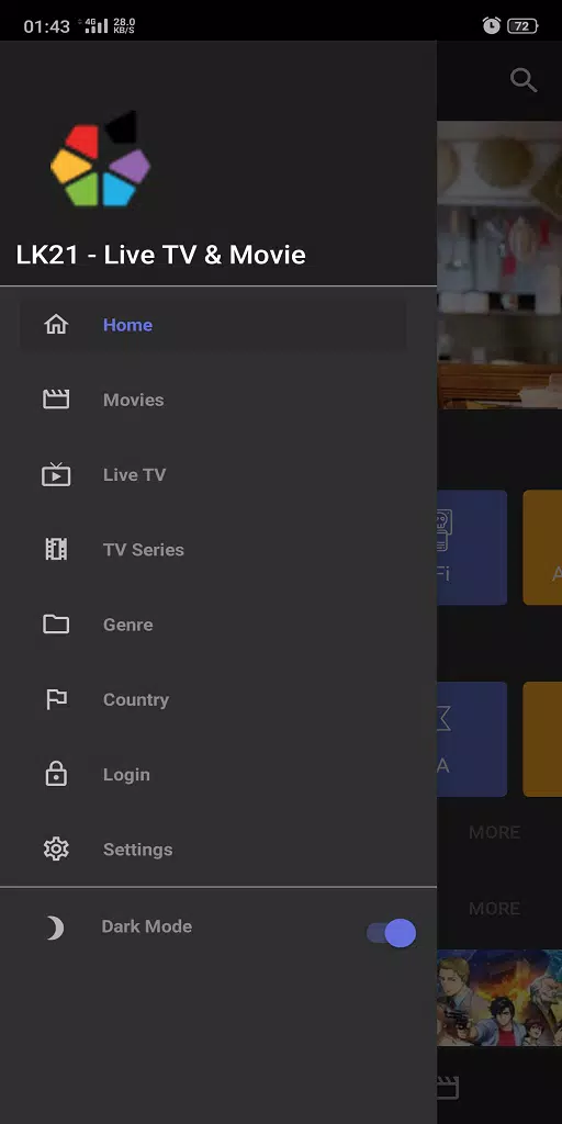 LK21 XXI - Live TV,  Movie  & Drama HD Sub Indo স্ক্রিনশট 0