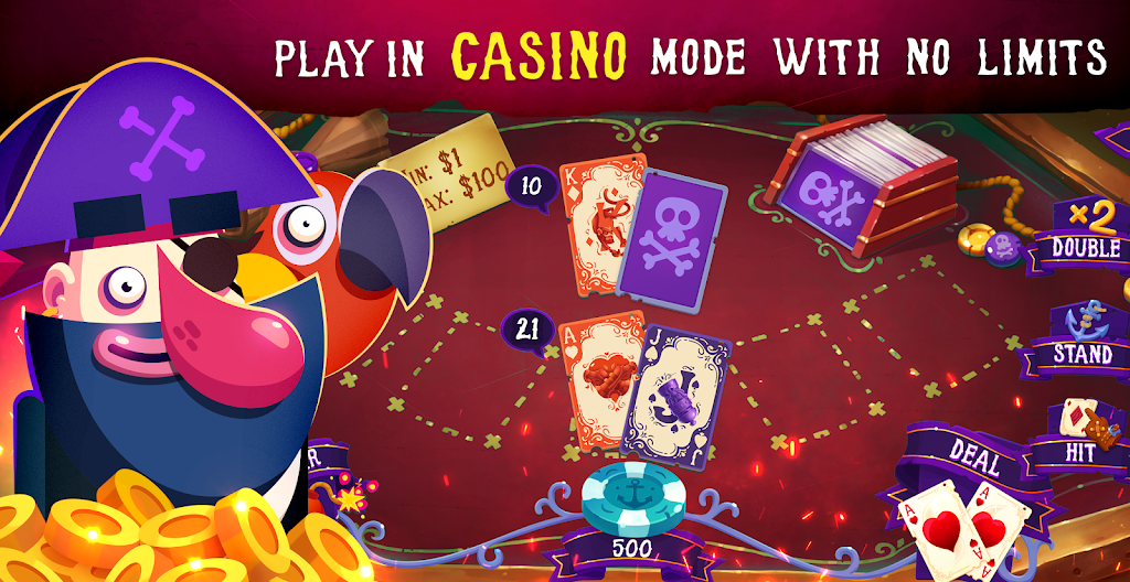 Schermata Pirates: Blackjack Free 21 ⚓ 1