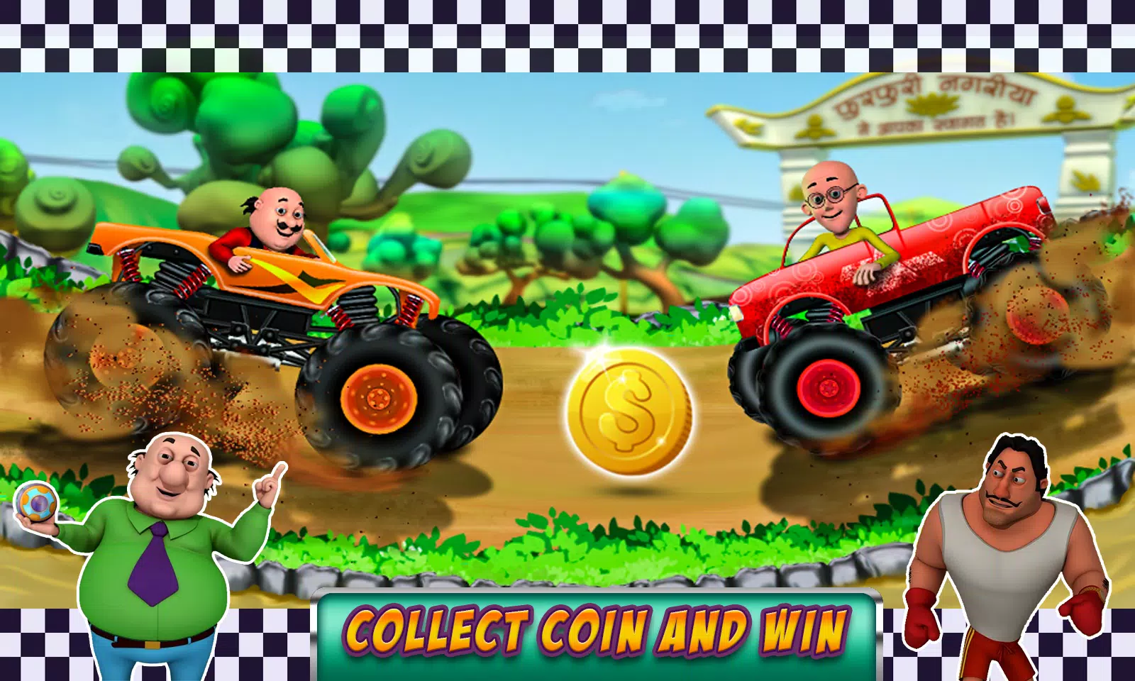 Motu Patlu Car Game 2 Captura de tela 2
