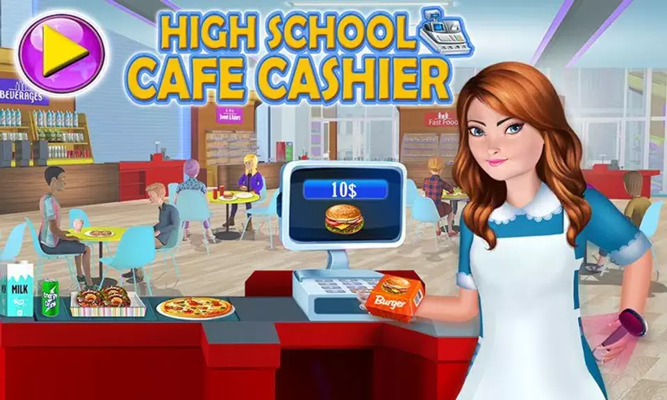 High School Cafe Cashier Games 스크린샷 3