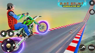 Bike Stunt 3D Simulator Games स्क्रीनशॉट 3