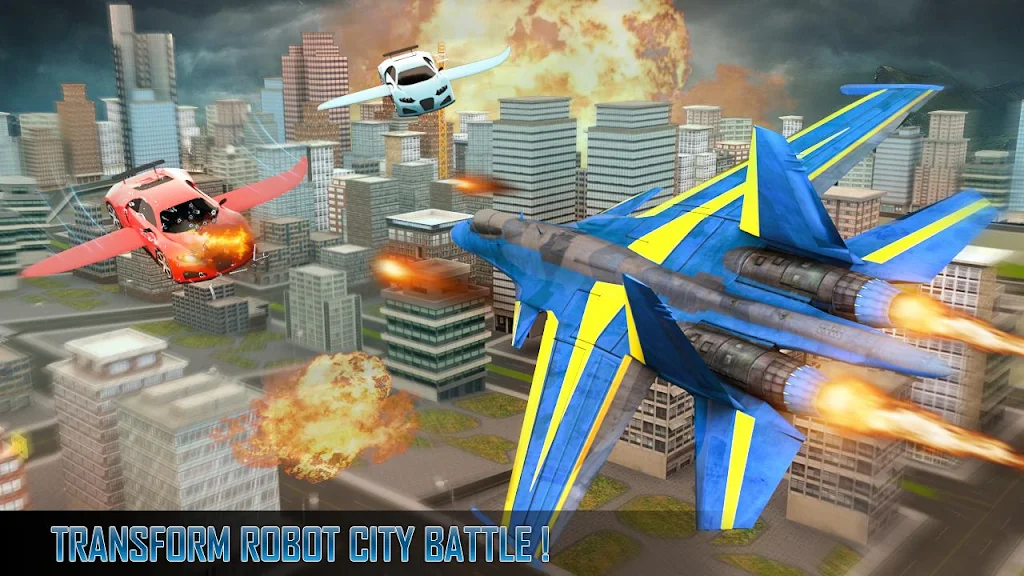 Police Air Jet Multi Robot Shooting Game スクリーンショット 3