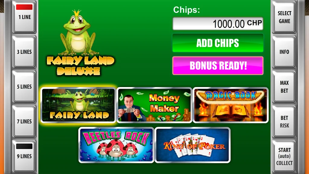 Slot machines Fairy Land Deluxe ภาพหน้าจอ 0