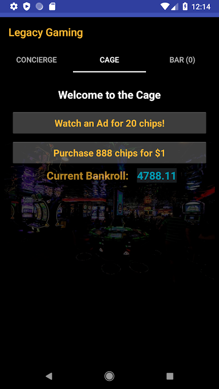 Legacy Casino Gaming Schermafbeelding 1
