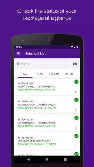 FedEx Mobile Zrzut ekranu 1