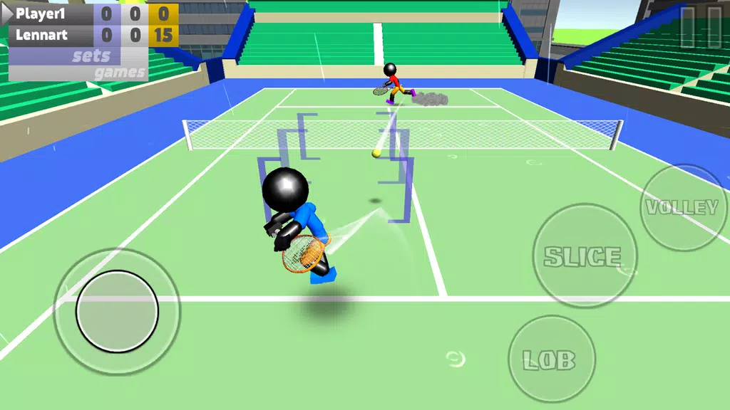 Stickman 3D Tennis 스크린샷 2