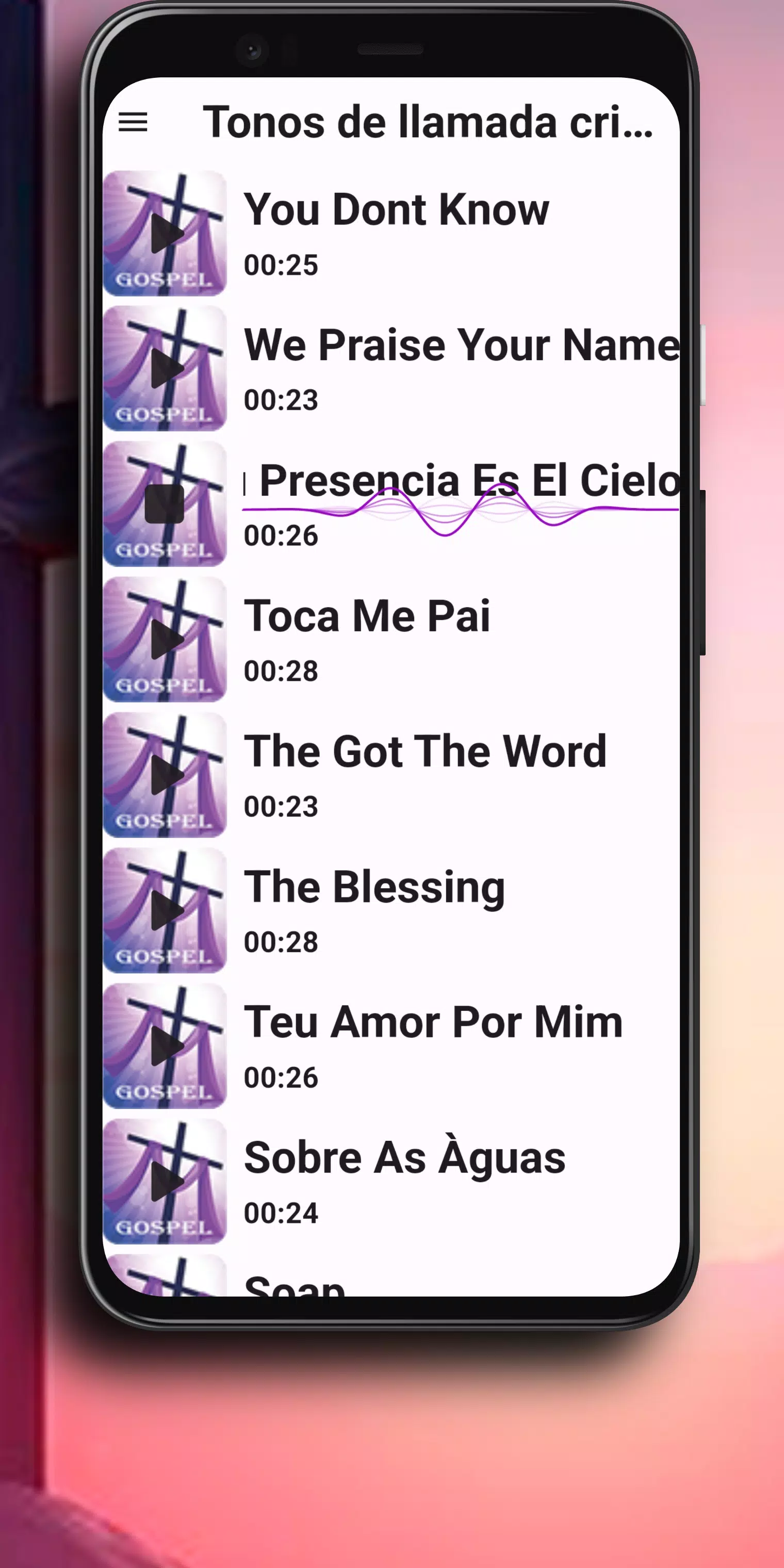 Gospel Ringtones Songs Ảnh chụp màn hình 2