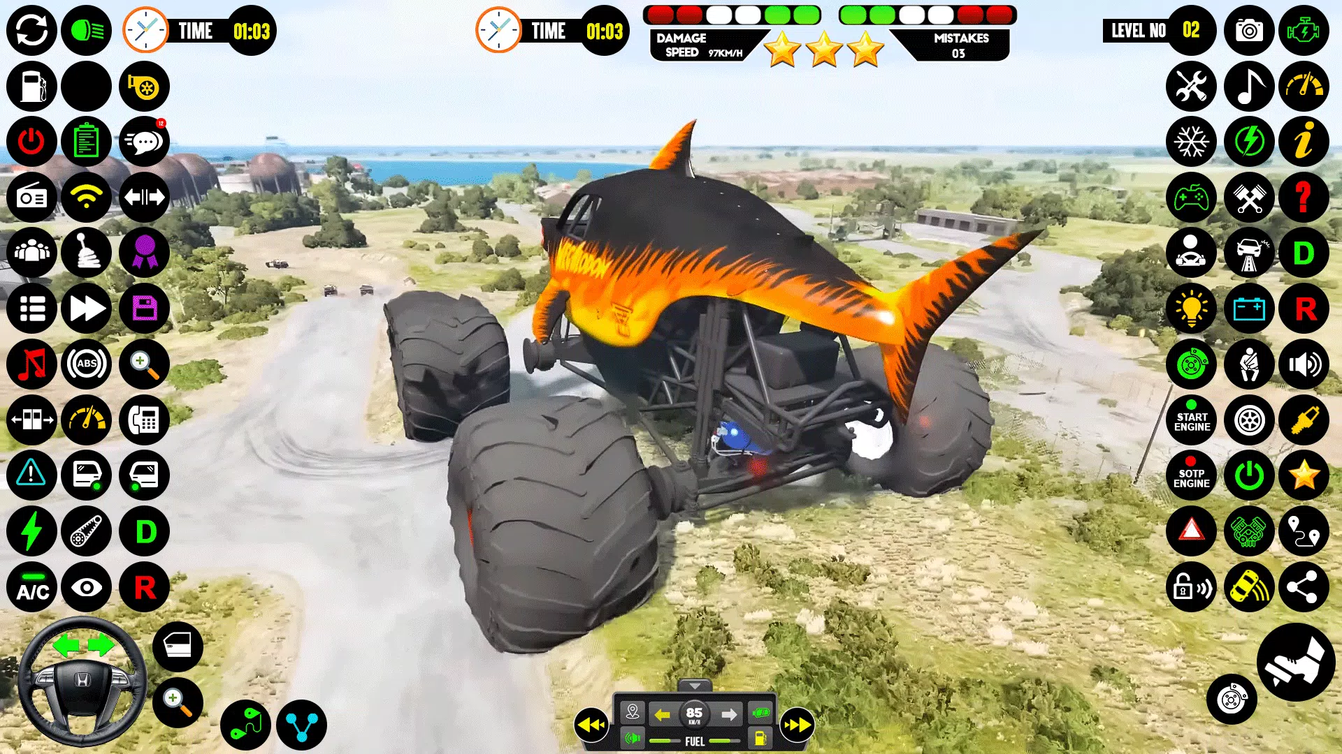 Monster Truck Racing: Truck 3D Captura de pantalla 2