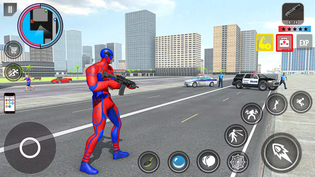 Spider Rope Action Game Скриншот 1