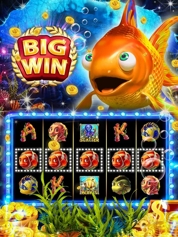 Goldfish Slots: Free Golden Casino Slot Machines Ekran Görüntüsü 0