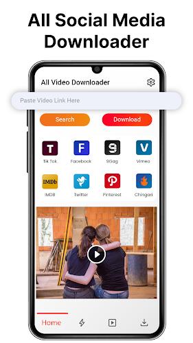 V - All Video Downloader स्क्रीनशॉट 1