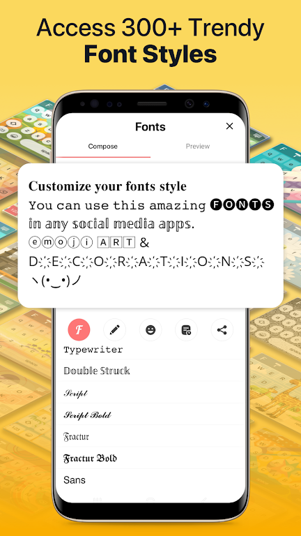 Fonts app keyboard & Changer Ảnh chụp màn hình 1